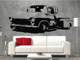 Hot Rod Wall Murals Rat Look Flat Bed Pickup Hot Rod Vintage Retro Rockabilly Sticker