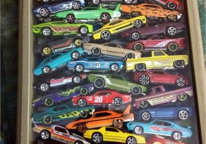 Hot Wheels Wall Mural 8×10 Shadow Box Loaded with Hot Wheels Good Way to Store and