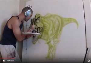 How to Airbrush Wall Murals 3d Wall Mural Time Lapse 3 Steps Instructables