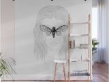 How to Draw A Mural On A Wall Cicada Glasses Wall Mural by Filippopa