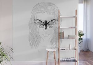 How to Draw A Mural On A Wall Cicada Glasses Wall Mural by Filippopa