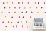 How to Hang A Wall Mural Poster Amazon Zfwsbhd Diy Colorful Raindrop Wall Sticker