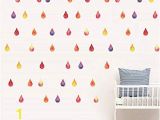 How to Hang A Wall Mural Poster Amazon Zfwsbhd Diy Colorful Raindrop Wall Sticker