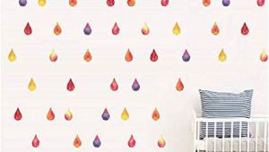 How to Hang A Wall Mural Poster Amazon Zfwsbhd Diy Colorful Raindrop Wall Sticker