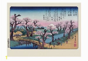 How to Hang A Wall Mural Poster Hiroshige Mount Fuji Koganei Bridge Plakat Premium In 2019