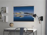 How to Hang A Wall Mural Poster Oslo Opera House by Night Stylish Poster Wall