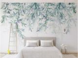 How to Hang Mural Wallpaper Watercolor Hanging Leaves Wallpaper Wall Mural Hanging Leaves Wall