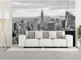 How to Install A Vinyl Wall Mural Wall Mural Panorana Of New York White&black Photo Of