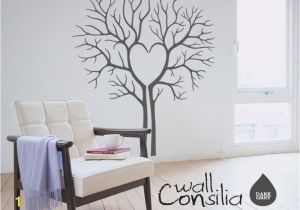 How to Make A Family Tree Wall Mural Tree Wall Sticker Heart Twin Tree Wall Decal Wall Art