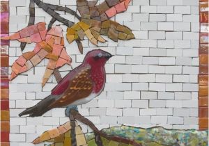 How to Make A Mosaic Wall Mural Cheek Mosaic the Purple Finch Martin Cheek