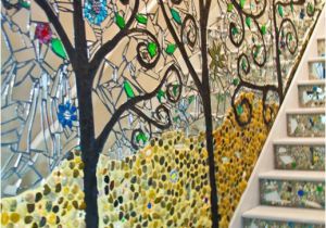 How to Make A Mosaic Wall Mural Unique Stairway Décor Ideas