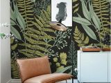 How to Make A Wall Mural Botanical Wallpaper Ferns Wallpaper Wall Mural Green Home Décor