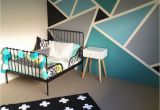 How to Paint A Geometric Wall Mural Pin On Kids Babies and Such