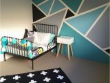 How to Paint A Geometric Wall Mural Pin On Kids Babies and Such