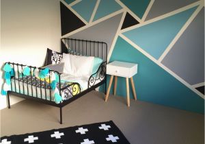 How to Paint A Geometric Wall Mural Pin On Kids Babies and Such
