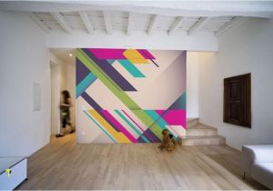 How to Paint A Geometric Wall Mural Pin On Wall Painting Ideas