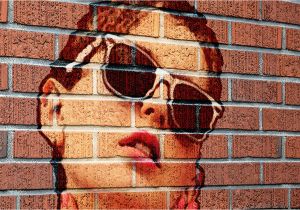 How to Paint A Mural On A Brick Wall Shop Tutorial How to Transform A Into A Brick Wall Portrait