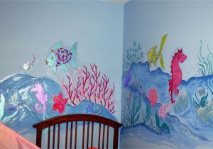 How to Paint A Mural or A Wall Picture Dorisann S Designs Rainbow Fish