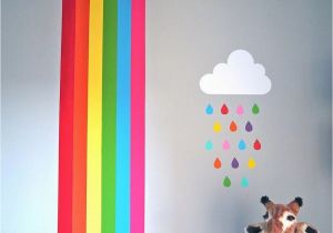 How to Paint A Rainbow Wall Mural Kids Rooms Decor Craft Kidsroomsdecor