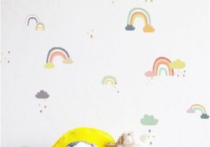 How to Paint A Rainbow Wall Mural Rainy Rainbows Colorful Pilation Wall Decal In 2019