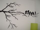 How to Paint A Tree Mural Wall Painting Maybe Just One Branch and One Of the Birds An Accent