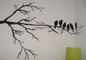 How to Paint A Tree Mural Wall Painting Maybe Just One Branch and One Of the Birds An Accent