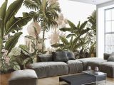 How to Paint A Wall Mural Tree Hand Painted Tropical Rainforest forest Wallpaper Wall Mural