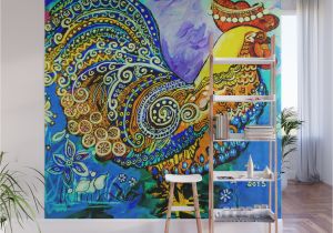 How to Paint A Wall Mural with Acrylics Crazy Chicken Wall Mural