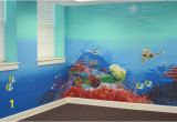 How to Paint An Ocean Mural On A Wall the Barkalows Ocean Mural