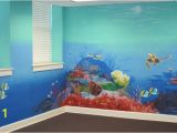 How to Paint An Ocean Mural On A Wall the Barkalows Ocean Mural