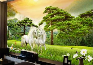 How to Paint Grass On A Wall Mural Custom Wallpaper 3d White Horse Nature Landscape Murals Wall Painting Living Room Tv Background Wall Paper Mural Wallpapers Desktop