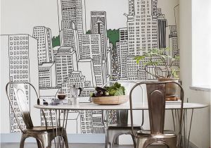 How to Paint Murals On Bedroom Walls Maybe You Could Paint This City Skyline On the Wall with A Sharpie