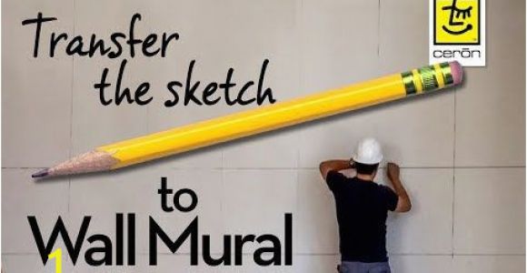 How to Transfer Mural On Wall 229 How to Transfer Sketch to Wall Mural Making the Grid