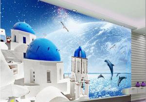 How to Transfer Mural On Wall 3d Room Wallpaper Custom Mural Love Sea Night Dolphin Gulls Picture Decor Painting 3d Wall Murals Wallpaper for Walls 3 D I Wallpaper Hd I