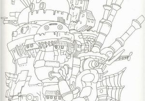 Howl S Moving Castle Coloring Pages Howl S Moving Castle Coloring Book