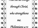 I Can Do All Things Coloring Page I Can Do All Things Philippians 4 13 Bible Verse