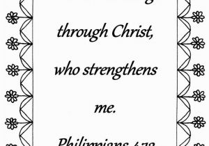 I Can Do All Things Coloring Page I Can Do All Things Philippians 4 13 Bible Verse