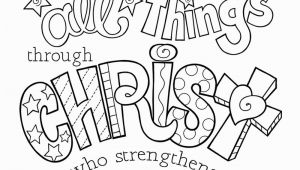 I Can Do All Things Coloring Page I Can Do All Things Through Christ Coloring Page 8 5×11