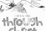 I Can Do All Things Through Christ Coloring Page 11 Bible Verses to Teach Kids with Printables to Color