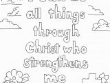 I Can Do All Things Through Christ Coloring Page Coloring Pages for Kids by Mr Adron Philippians 4 13