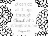 I Can Do All Things Through Christ Coloring Page Free Printable Scripture Verse Coloring Pages What Mommy