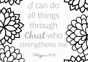 I Can Do All Things Through Christ Coloring Page Free Printable Scripture Verse Coloring Pages What Mommy