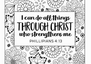 I Can Do All Things Through Christ Coloring Page I Can Do All Things Through Christ by