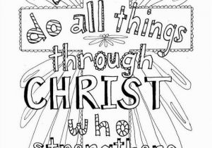 I Can Do All Things Through Christ Coloring Page I Can Do All Things Through Christ Holy Cross Coloring