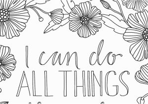 I Can Do All Things Through Christ Coloring Page Just What I Squeeze In All Things Through Christ