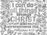 I Can Do All Things Through Christ Coloring Page Two Inspirational Coloring Pages "i Can Do All Things