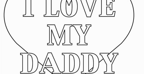 I Love Dad Coloring Pages Fathers Day Card Coloring Pages Free