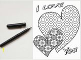 I Love You Coloring Pages for Adults I Love You 2 Hearts Coloring Page