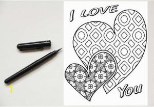 I Love You Coloring Pages for Adults I Love You 2 Hearts Coloring Page