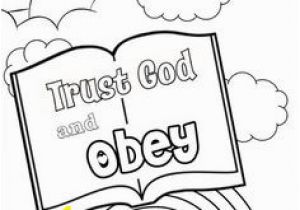 I Will Obey Coloring Page 418 Best Bible Class Images
